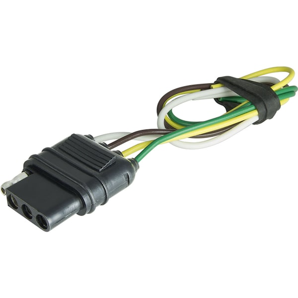 Husky Towing Husky Towing 13190; Trailer Wiring Connector; 4-Way Flat Vehicle End; 12 in Lead 13190 - main